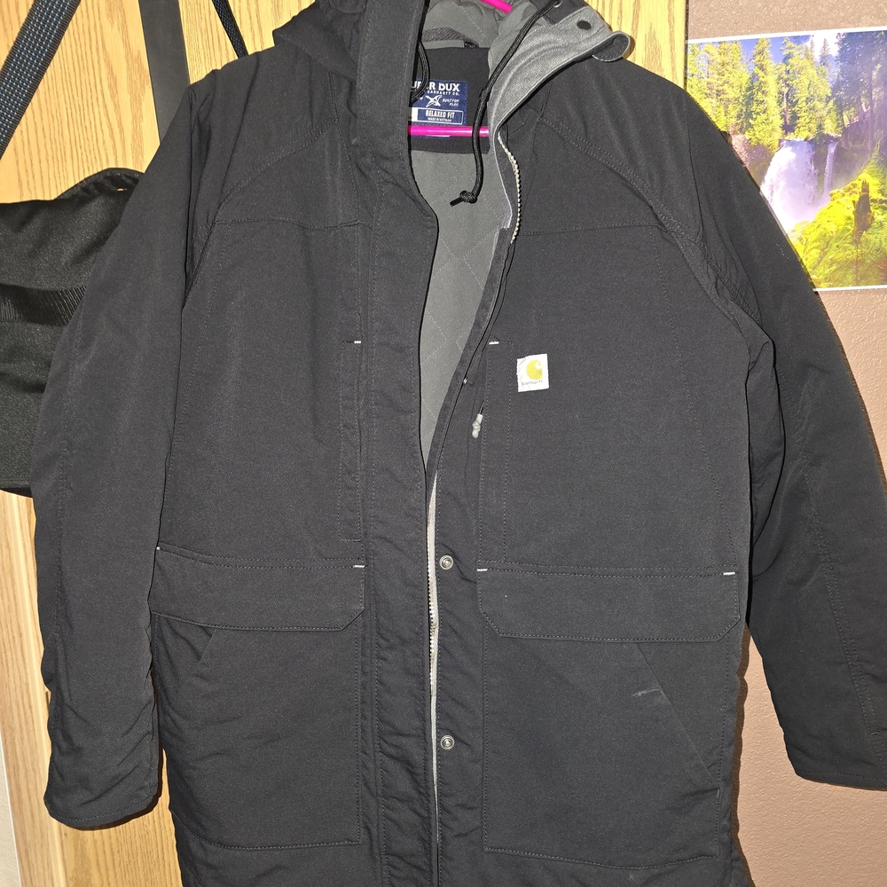 Carhartt Womens Black Super Dux Relaxed Fit Insulated Jacket. Size Lg.
